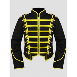 Black & Yellow Military Jacket