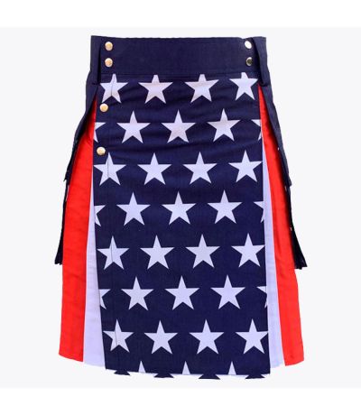 American flag Hybrid Fashion Utility Kilt For Man
