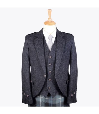 Argyll Tweed Jacket - Charcoal