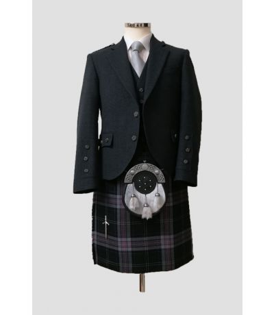 Dark Lochnagar - Charcoal Tweed Argyll Outfit