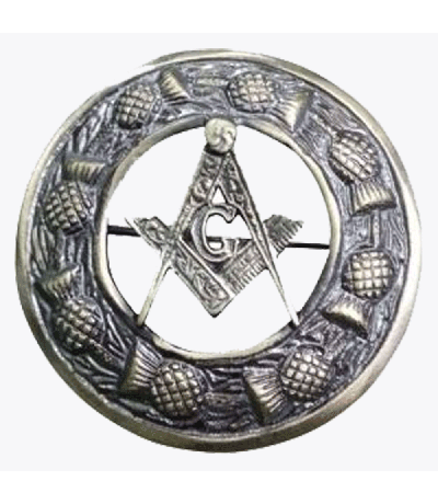 Antique Masonic Kilt Brooch